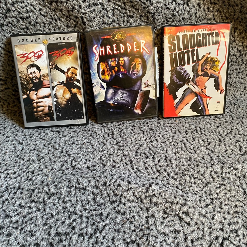 Horror & Action DVD Lot: 300 / Shredder / Slaughter Hotel